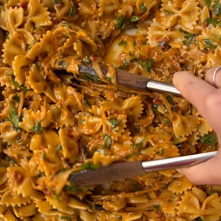 Baked Caramelized Onion Pasta