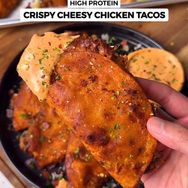 Crispy Cheesy Chicken Tacos