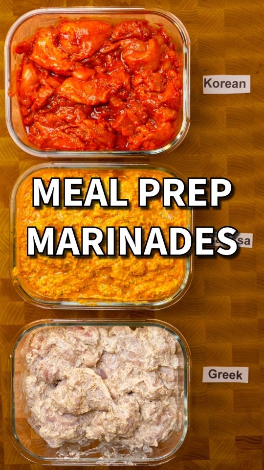 Three Meal Prep Marinades
