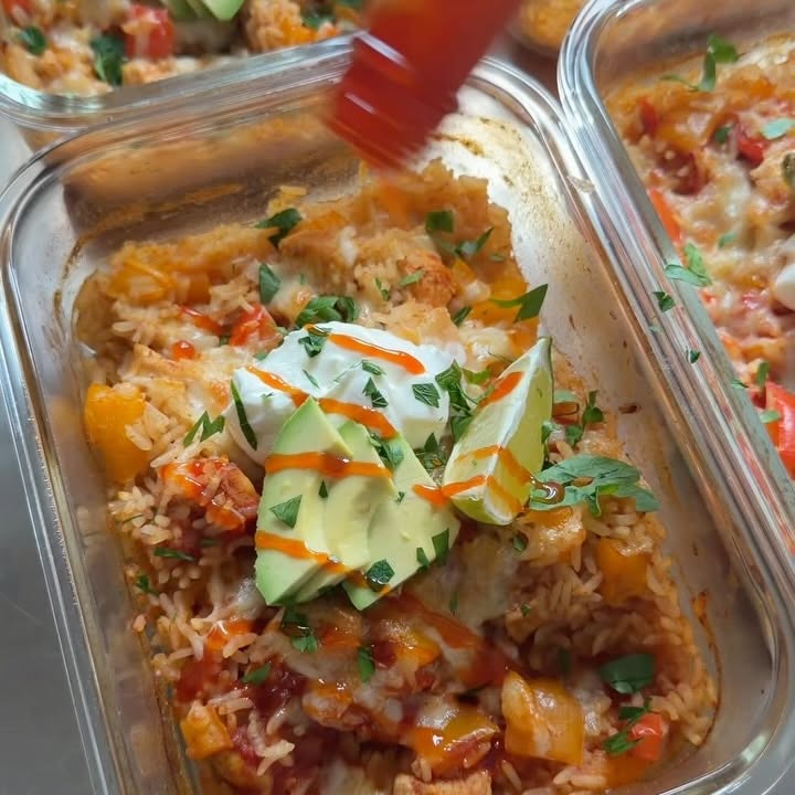 Fajita Chicken Rice Dump N Bakes