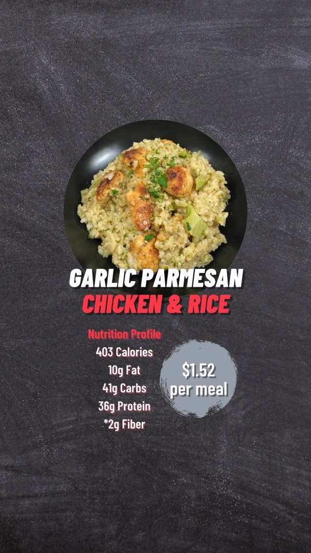 Garlic Parmesan Chicken & Rice