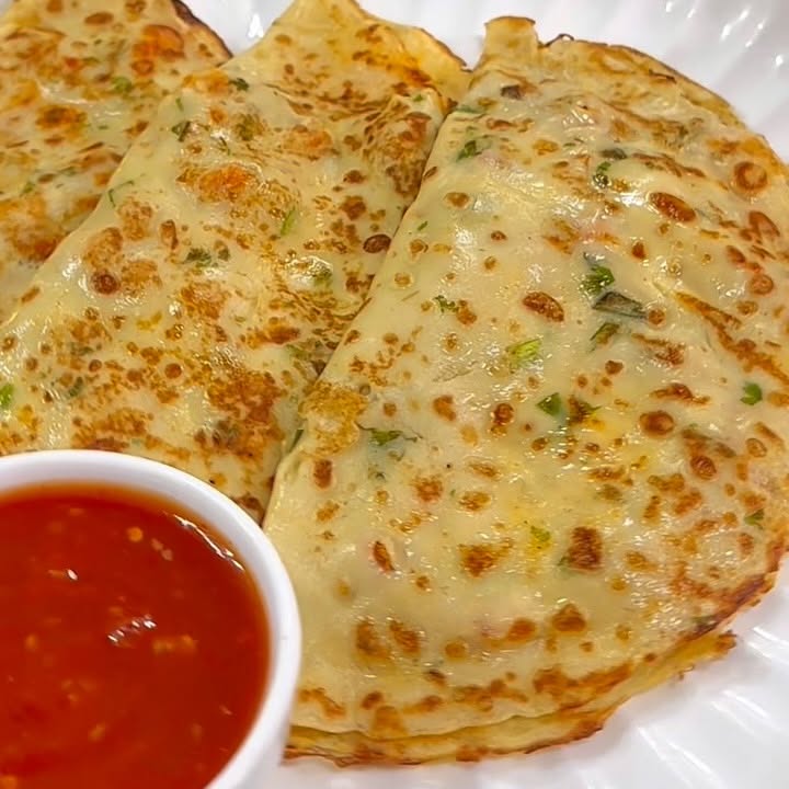 Chicken Tandoori Pizza Paratha