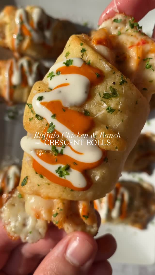 Buffalo Chicken & Ranch Crescent Rolls