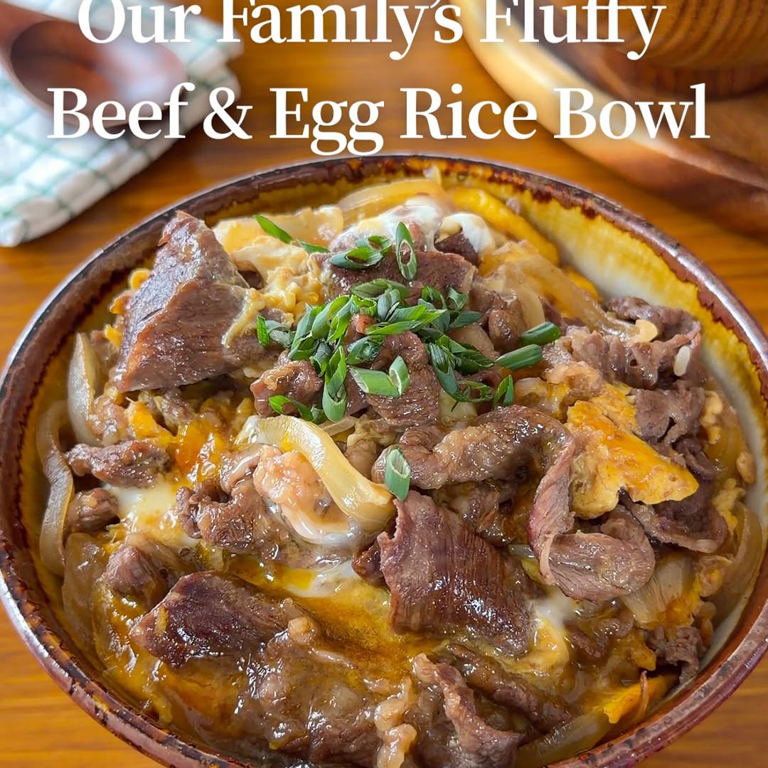 Our Family’s Fluffy Beef & Egg Rice Bowl