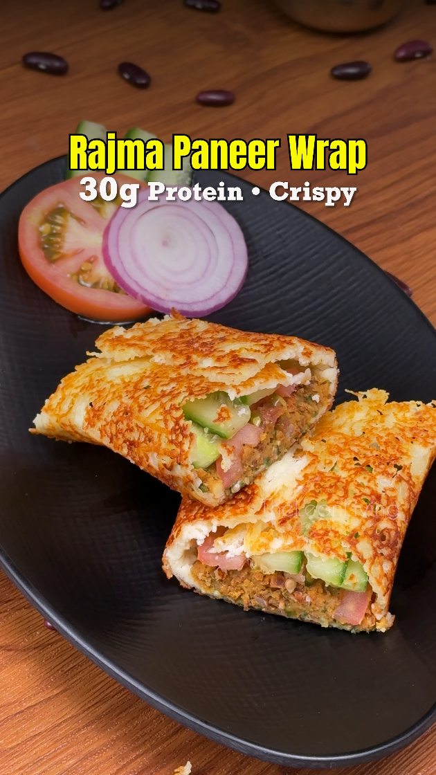 Crispy Paneer Rajma Wrap