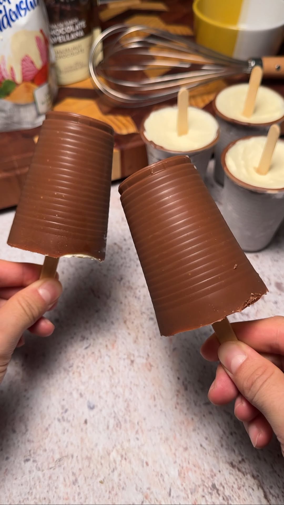 Chocolate Filled Popsicles