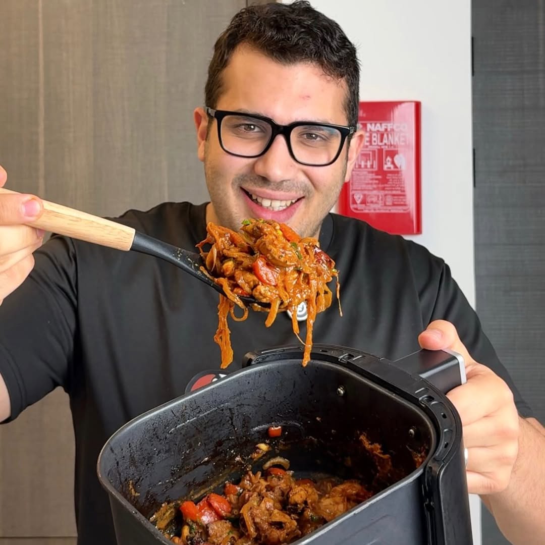 Air-fryer Chicken with Onions