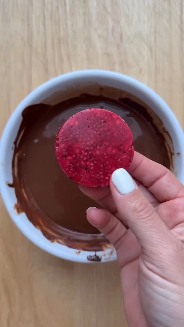 Raspberry Filled Chocolate Treats