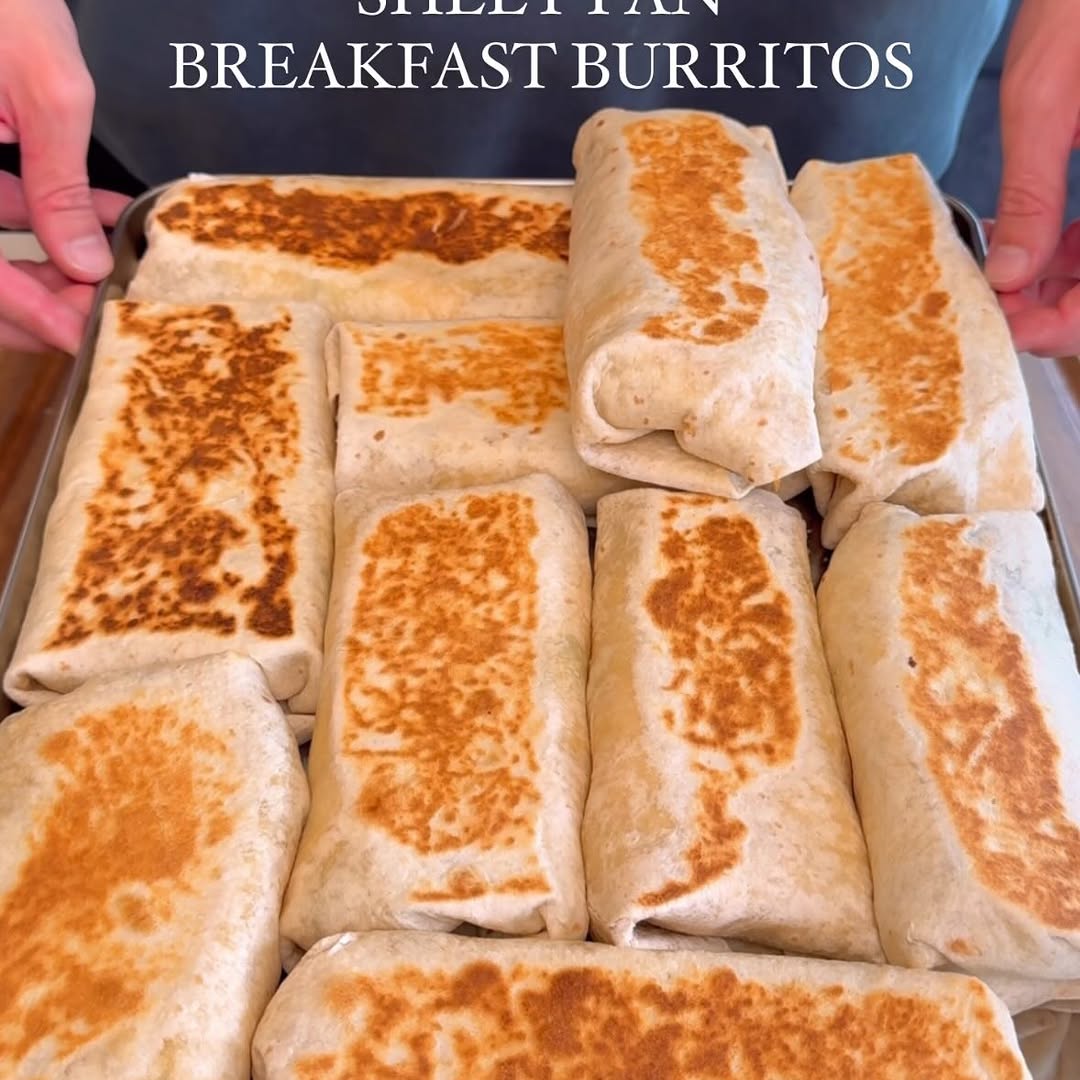 Sheet Pan Breakfast Burritos