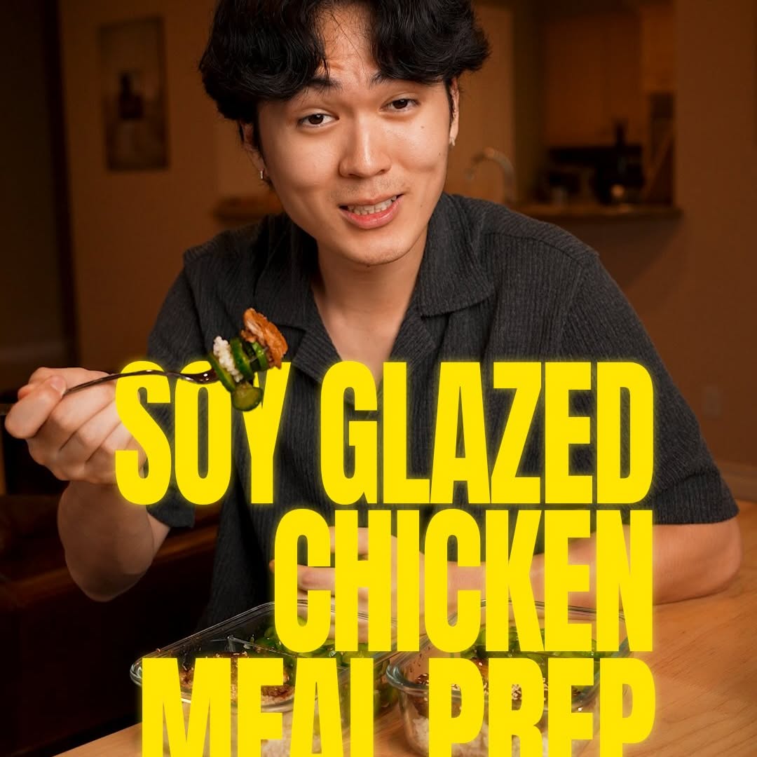 Soy Glaze Chicken with Japanese Cucumber Salad