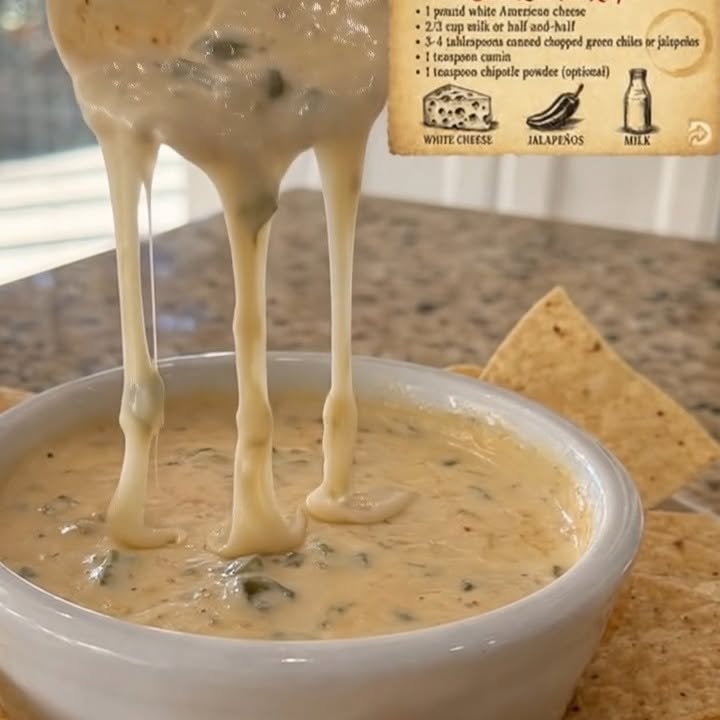 Mexican Restaurant-Style White Queso Dip
