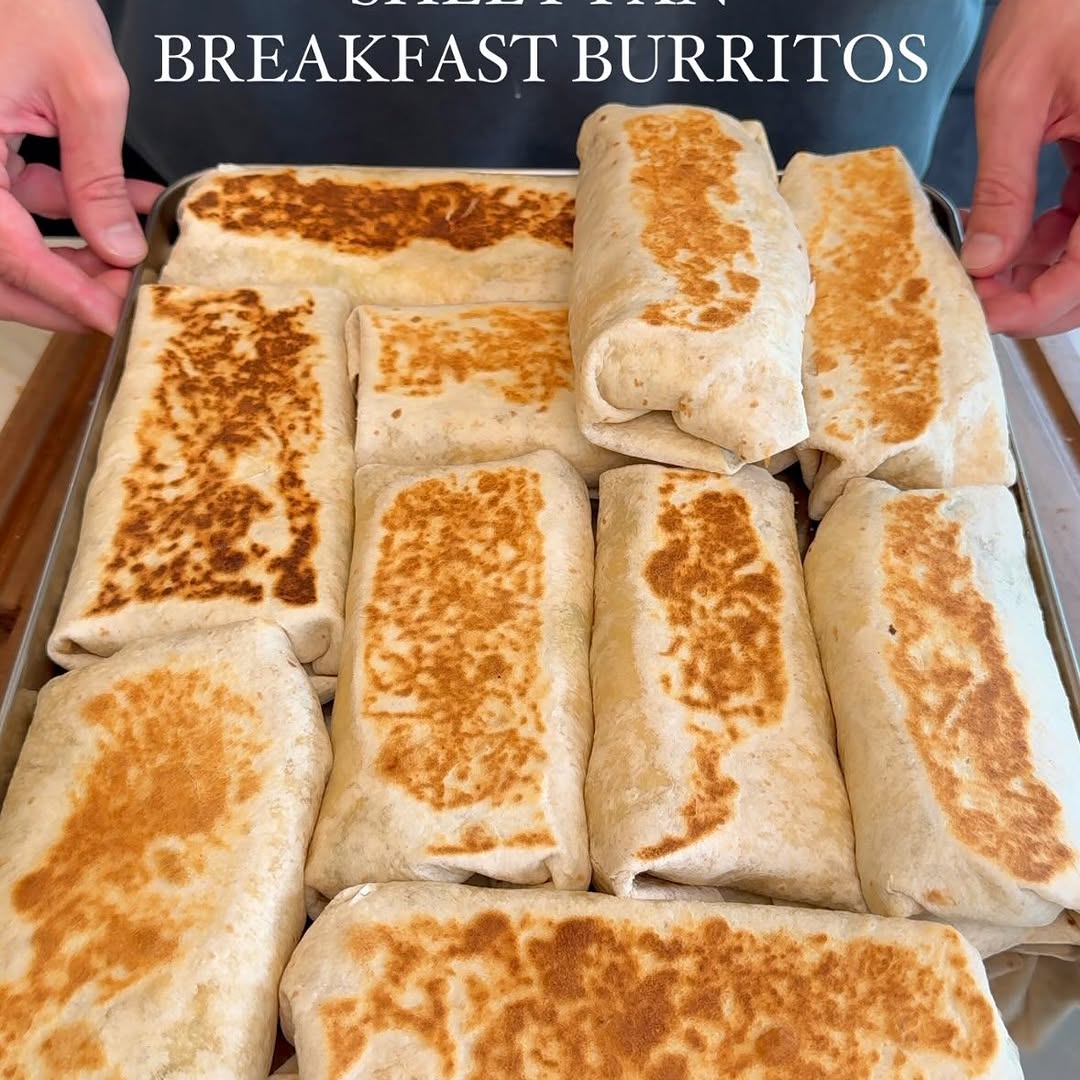Sheet Pan Breakfast Burritos