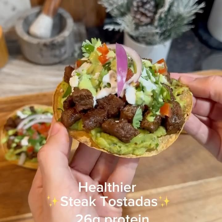 Healthier Steak Tostadas