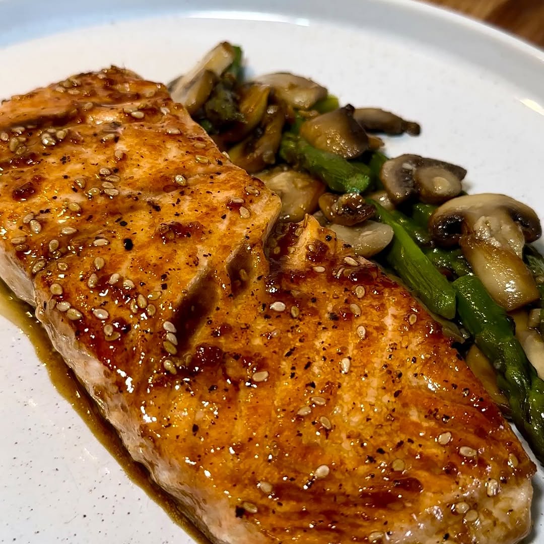 Salmon with Honey, Lemon, and Soy Sauce
