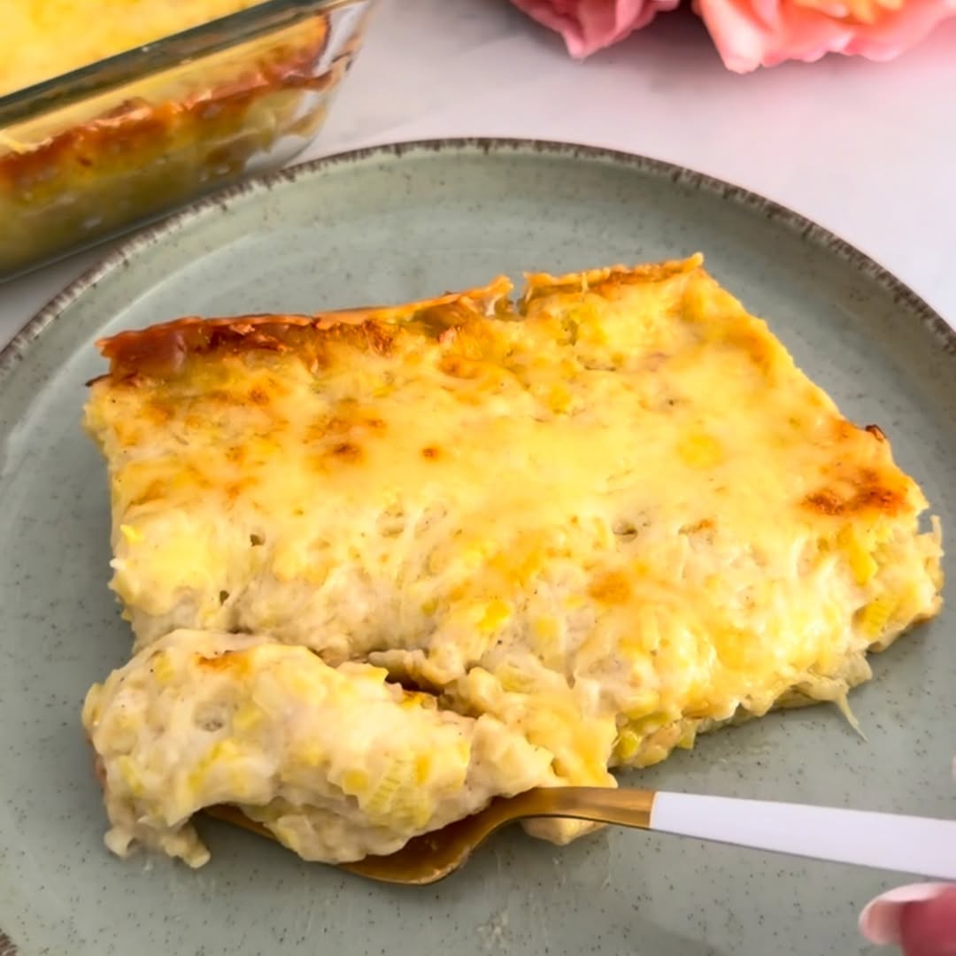 Leek and Comté Ravioles Gratin