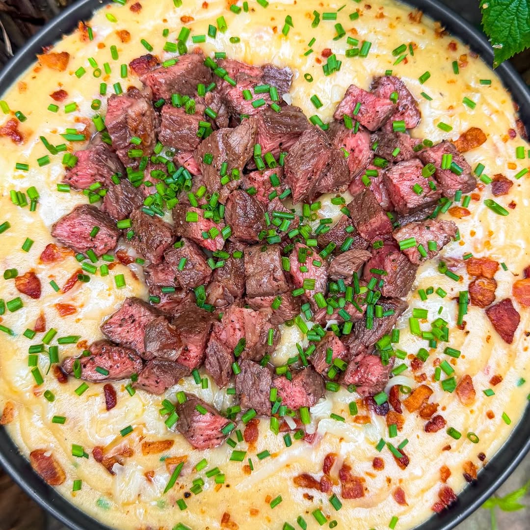 Loaded Steak and Potato Soup