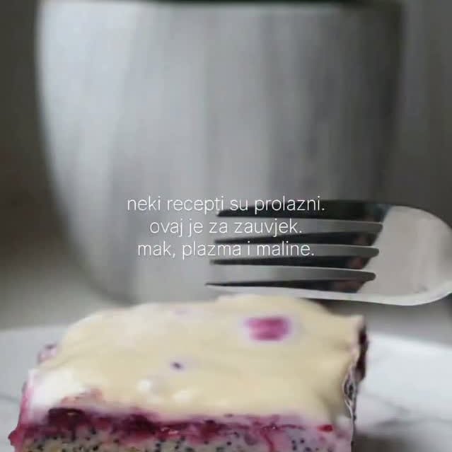 Cake with Poppy Seeds, Fruit, and White Chocolate