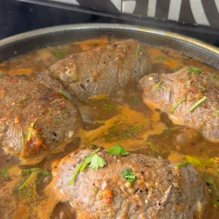 Beef Rolls Stuffed with Nopal and Cheese