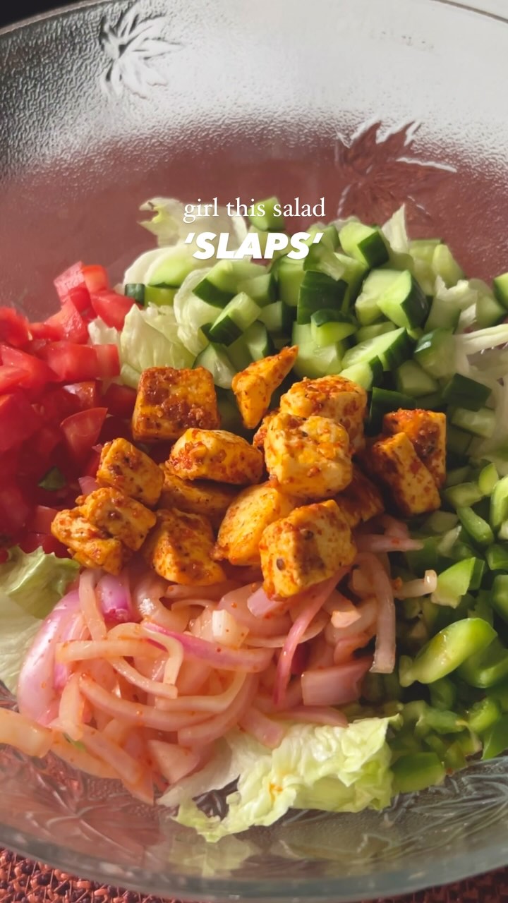 Healthy Salad with Roasted Paneer
