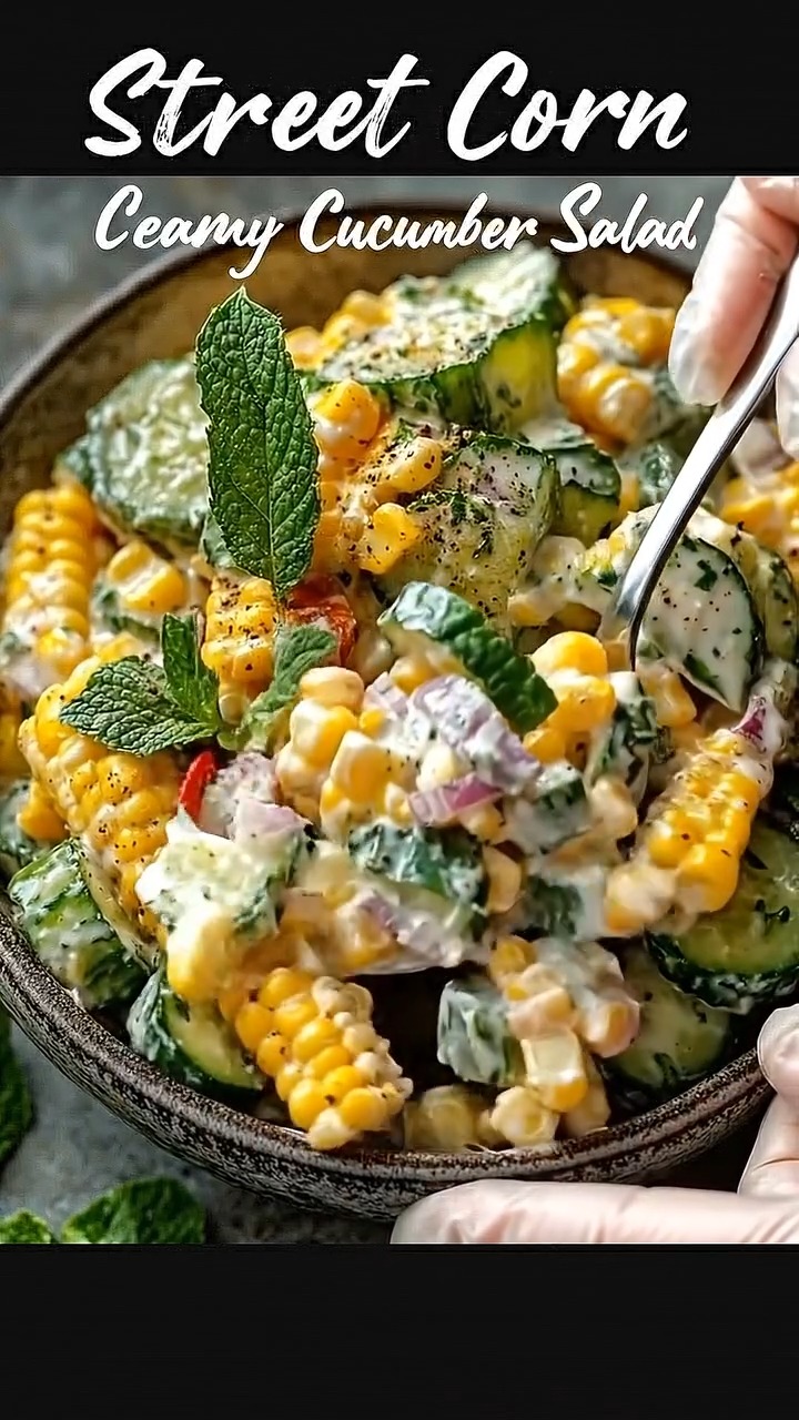 Street Corn Cucumber Salad