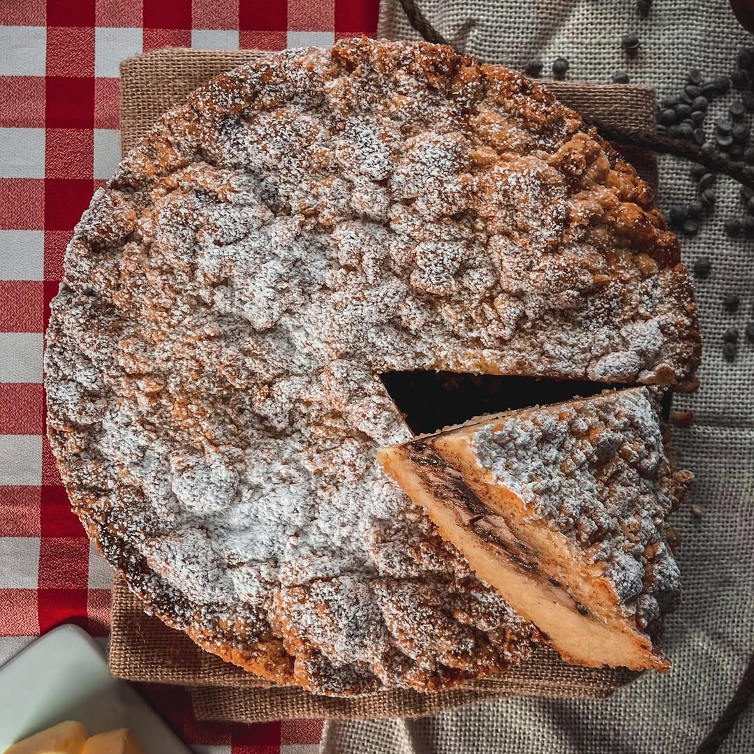 Mascarpone and Ricotta Crumble Tart