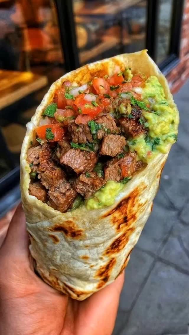 Mediterranean Garlic Herb Steak Wrap with Avocado