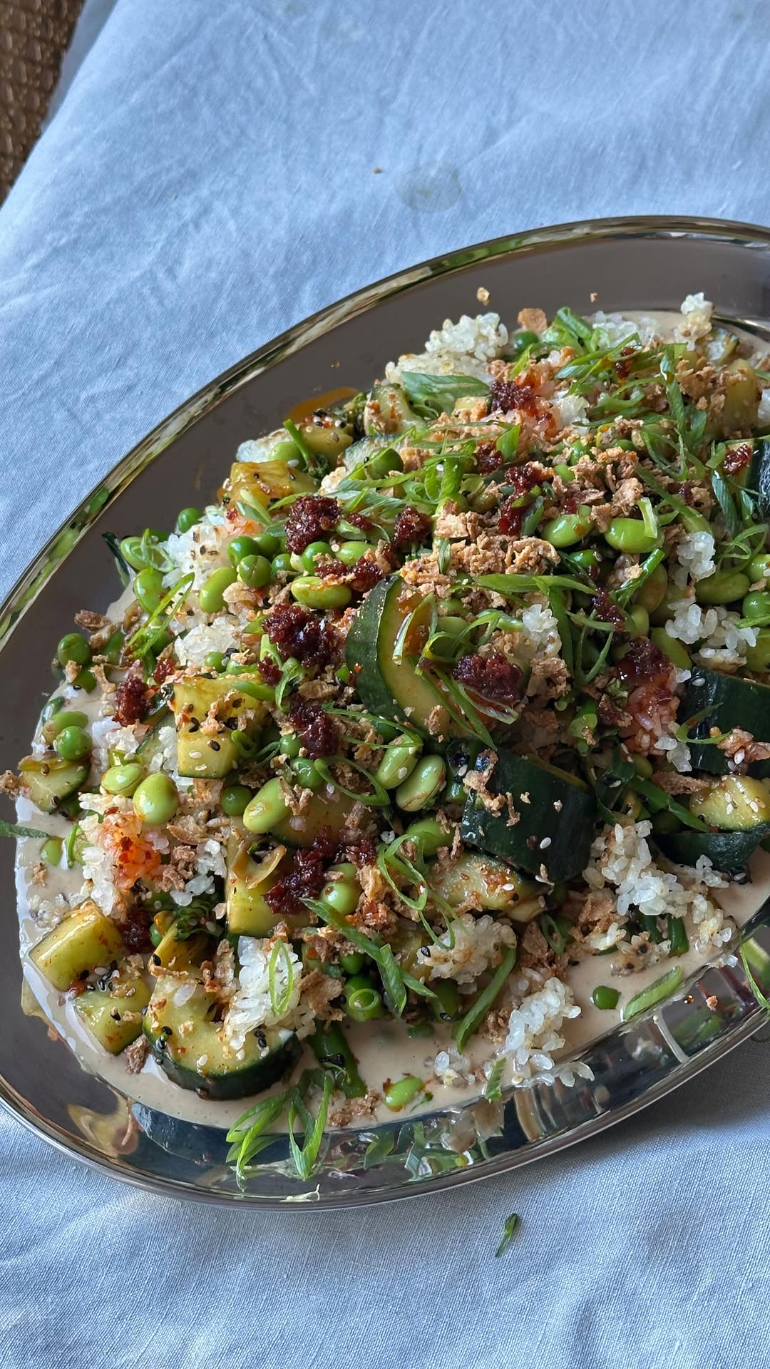 Smacked Cucumber Salad with Peanut Dressing