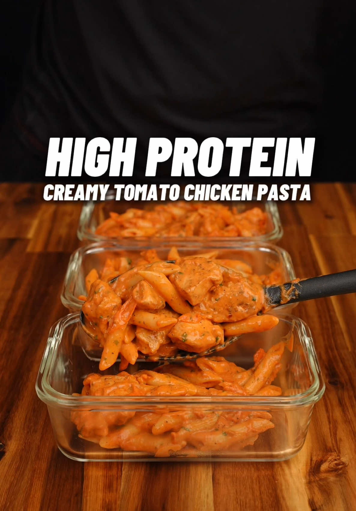 High Protein Creamy Tomato & Garlic Chicken Pasta