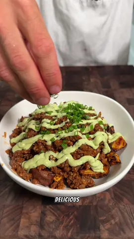 High-Protein Beef & Sweet Potato Bowls with Creamy Avocado Sauce