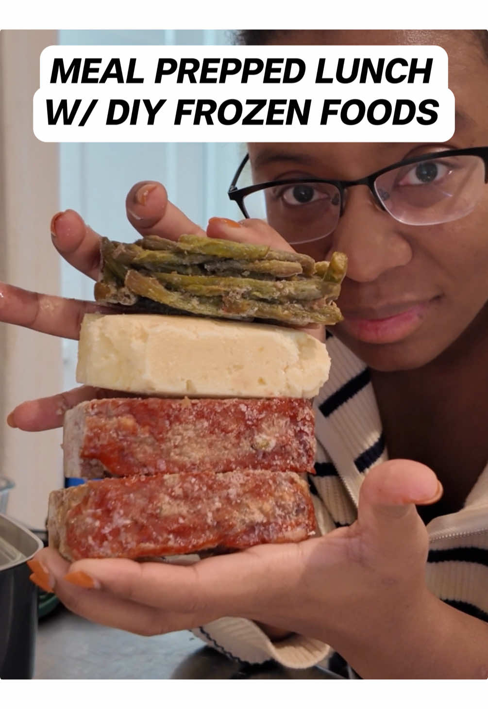 Meatloaf with Mashed Potatoes and Green Beans