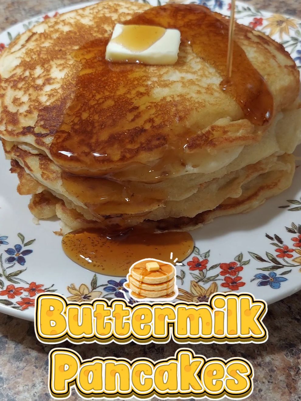 Homemade Buttermilk Pancakes