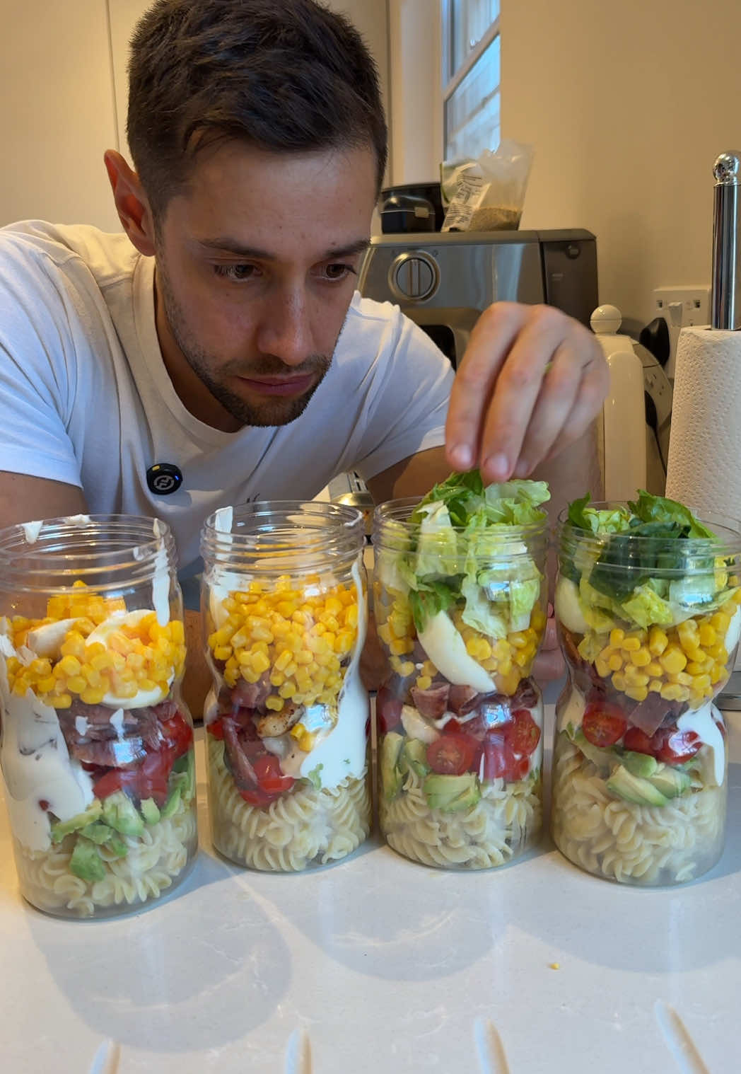 High Protein Chicken Pasta Salad