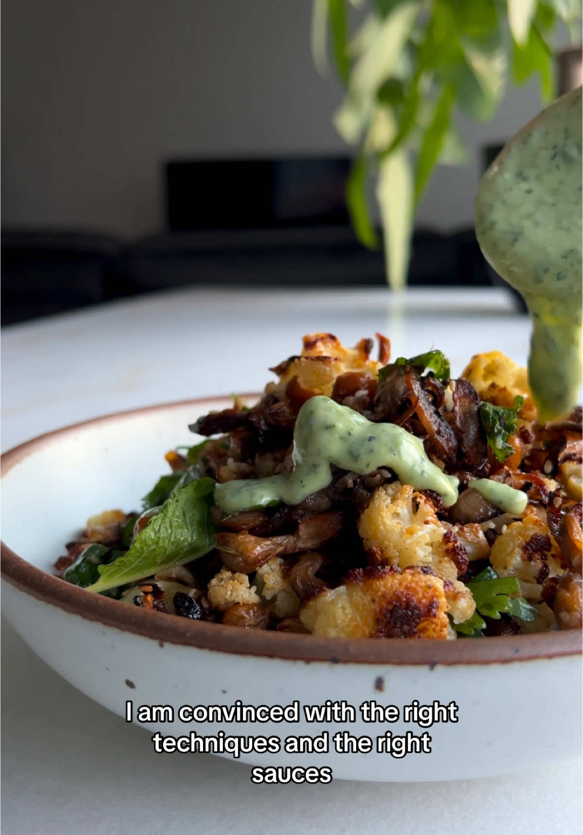Roasted Sesame Mushroom Bean Bowls
