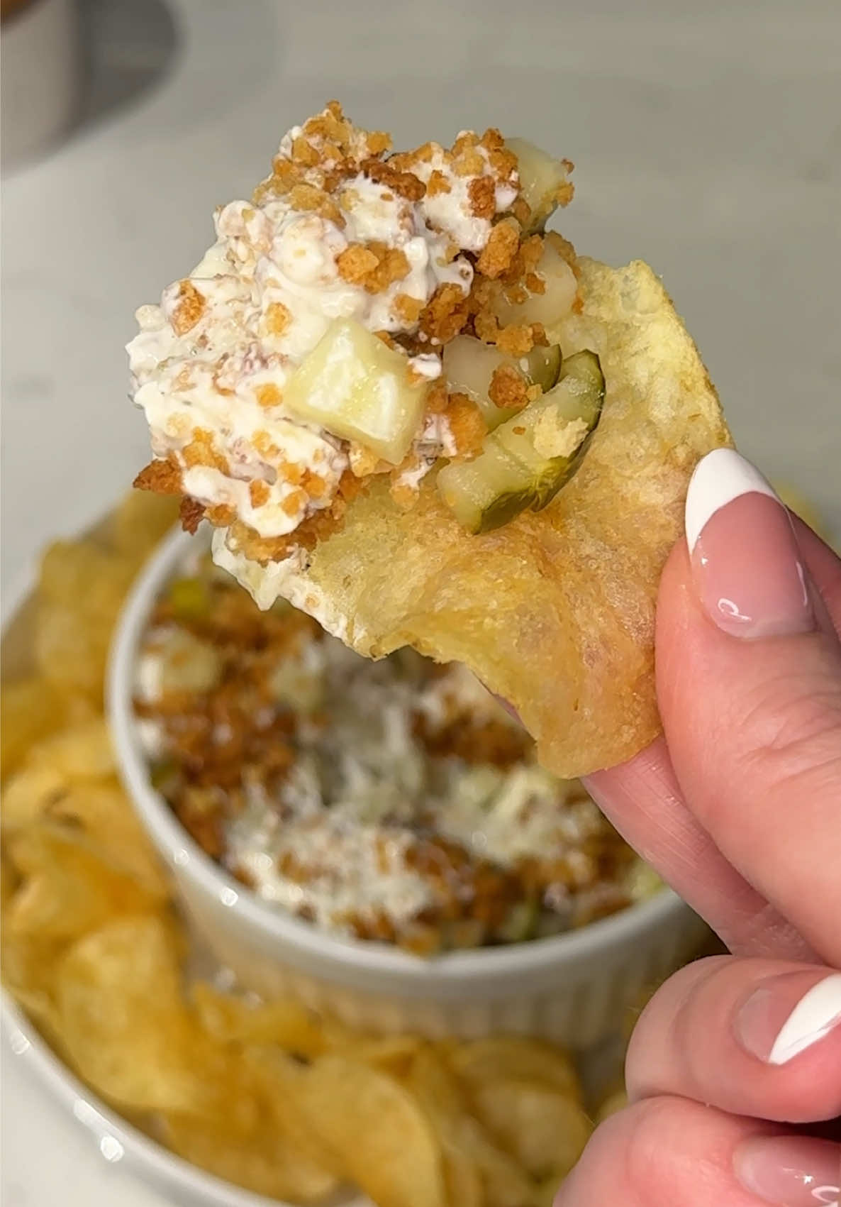Fried Dill Pickle Dip