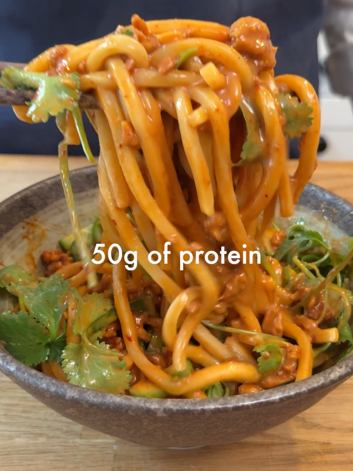 Spicy Peanut Chicken Noodles