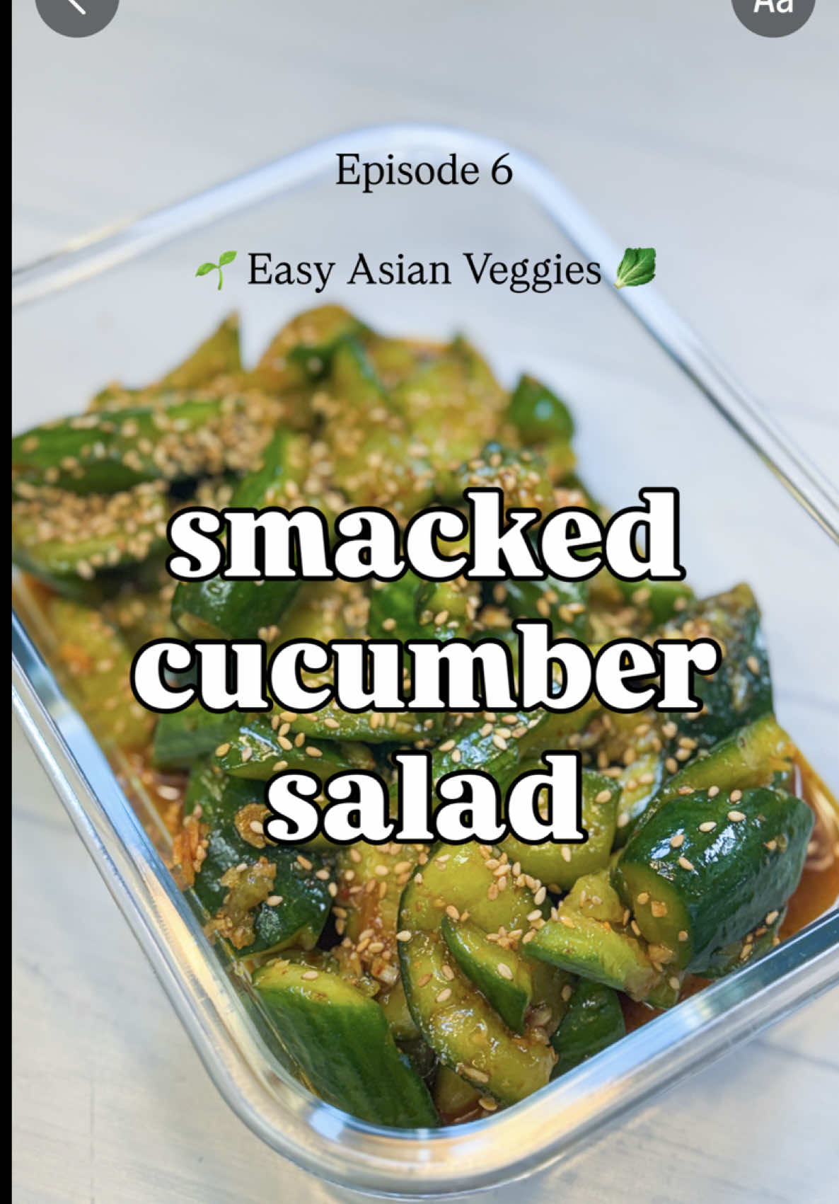 Smashed Cucumber Salad