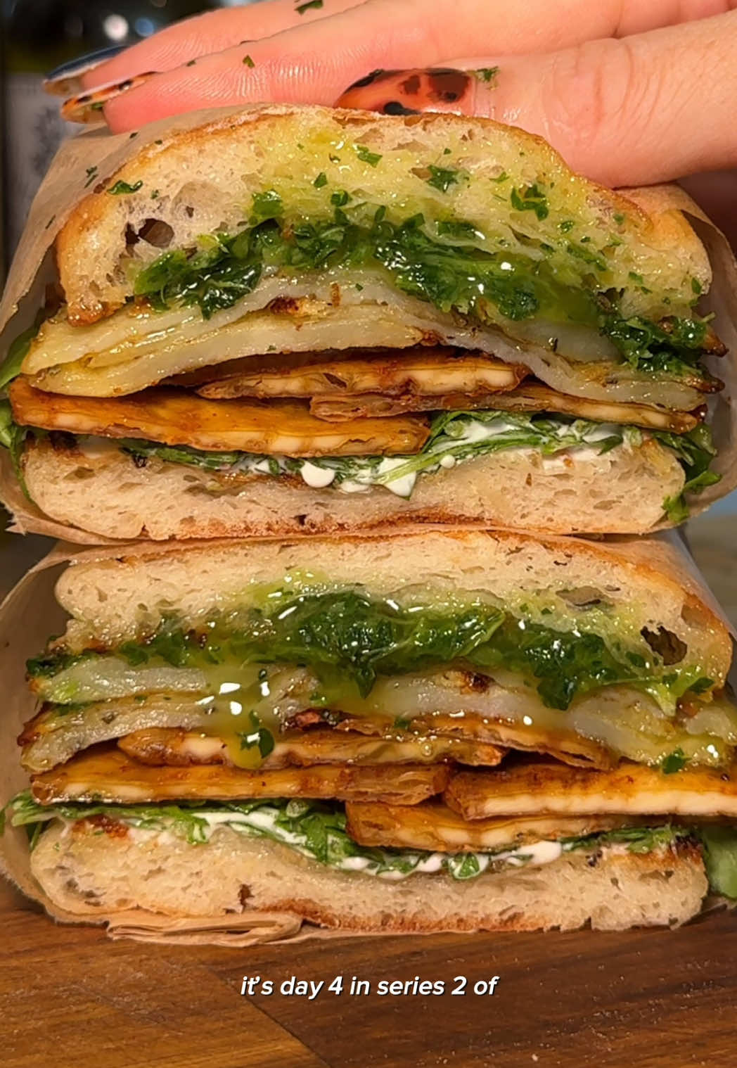 Spiced Potato & Tofu Sandwich