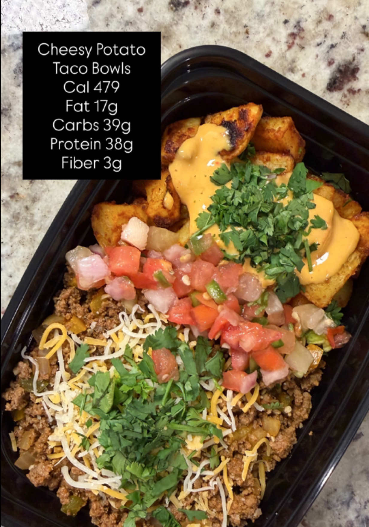 Cheesy Potato Taco Bowls