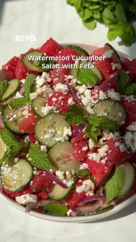 Watermelon Cucumber Salad with Feta