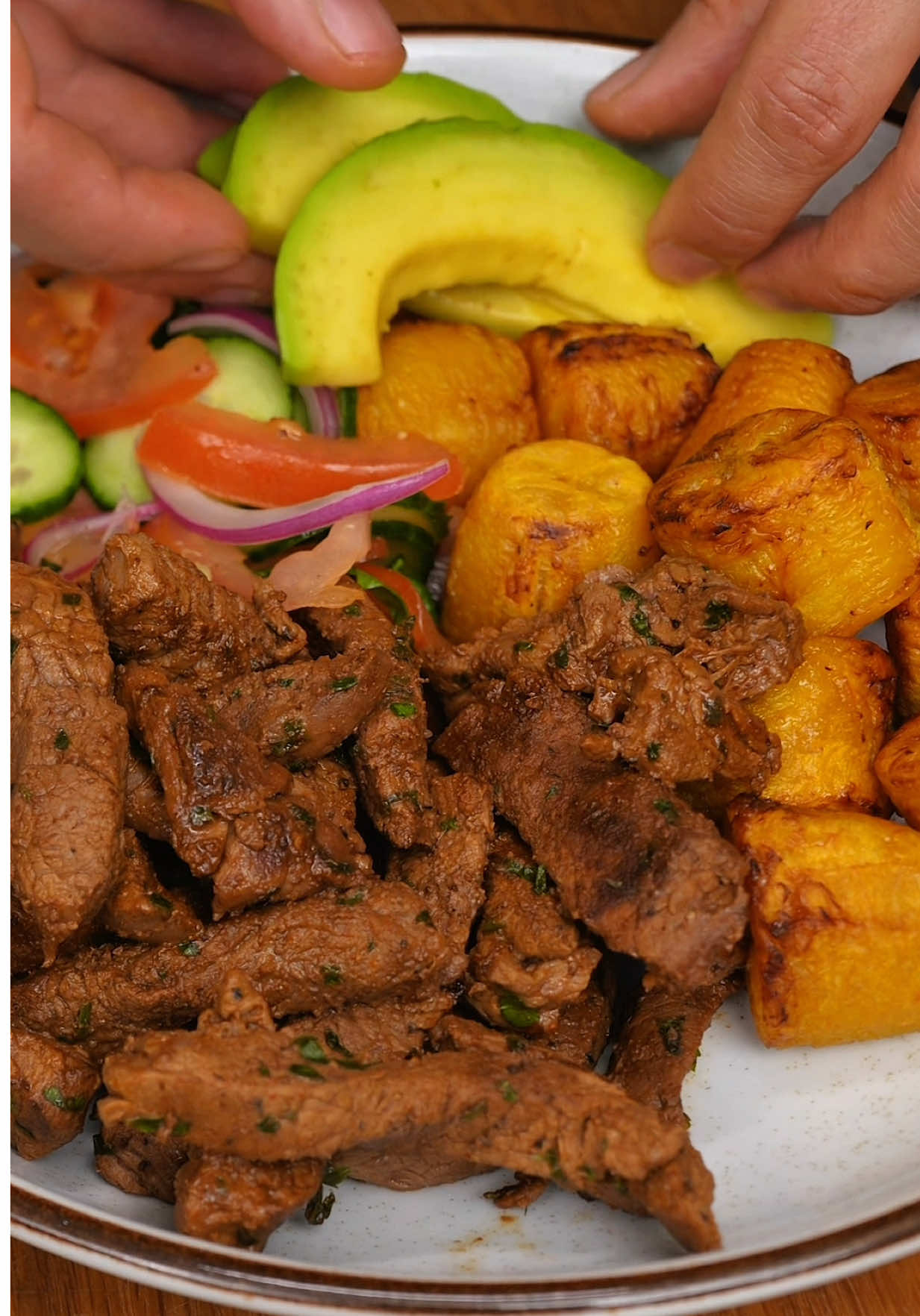 Beef Bowl with Ripe Plantain
