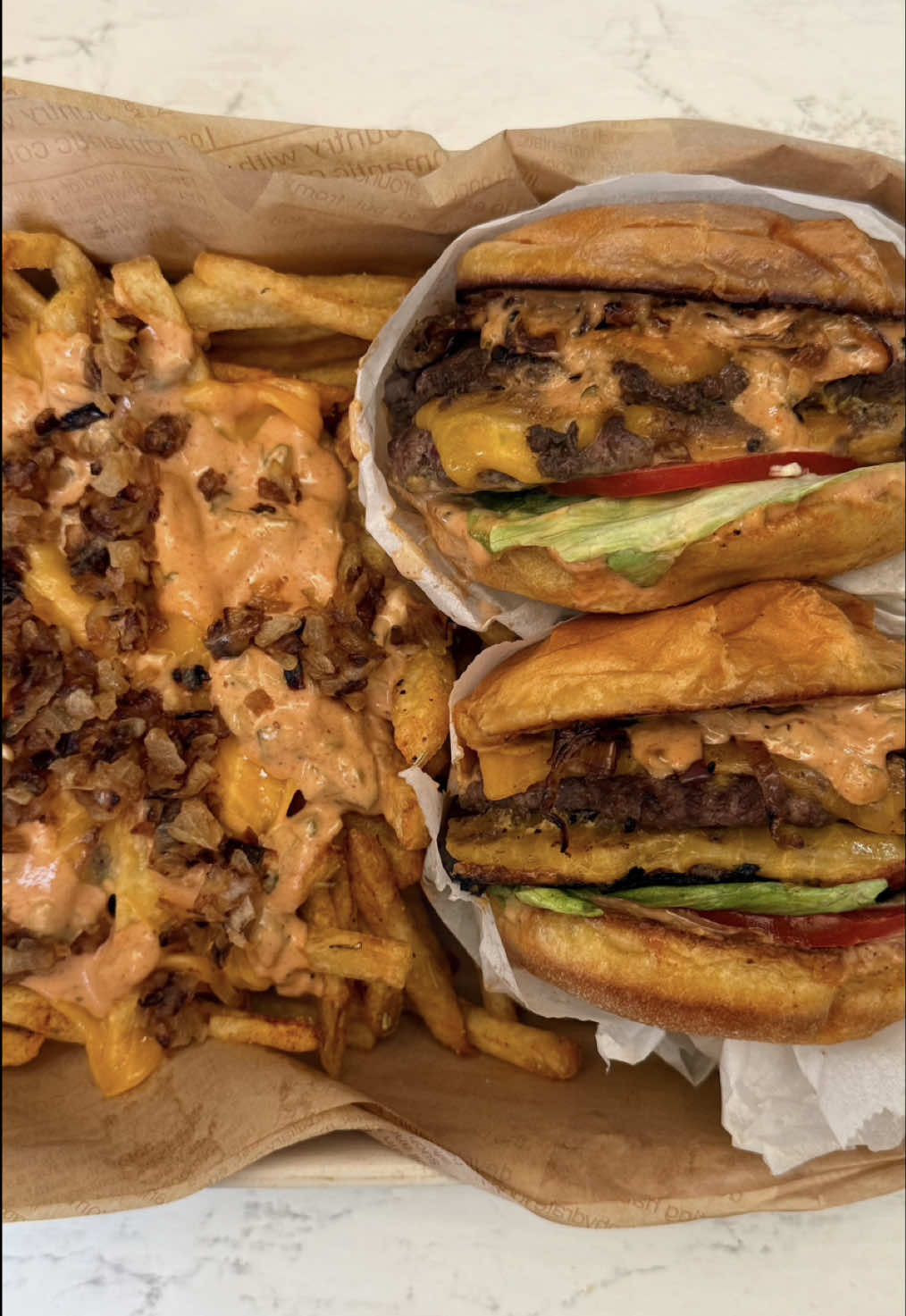 In-N-Out Style Burger with Animal Style Fries