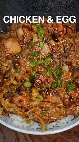 High Protein Chicken & Egg Rice Bowl