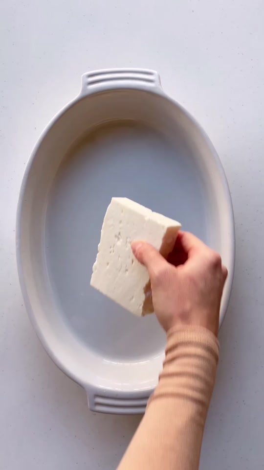 Baked Feta Pasta Mac and Cheese - Spanakopita Style