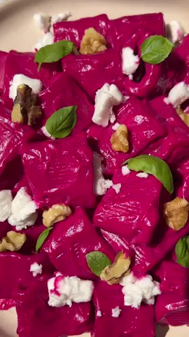 Vegan Beet Feta Pasta