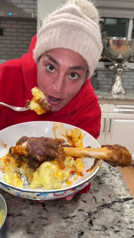 Halal Slow-Roasted Lamb Shanks and Mashed Potatoes