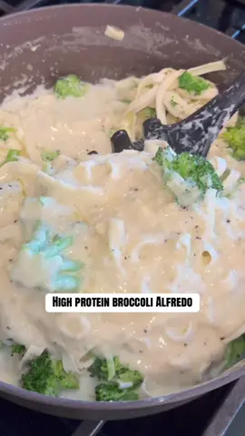 High Protein Fettuccine Alfredo