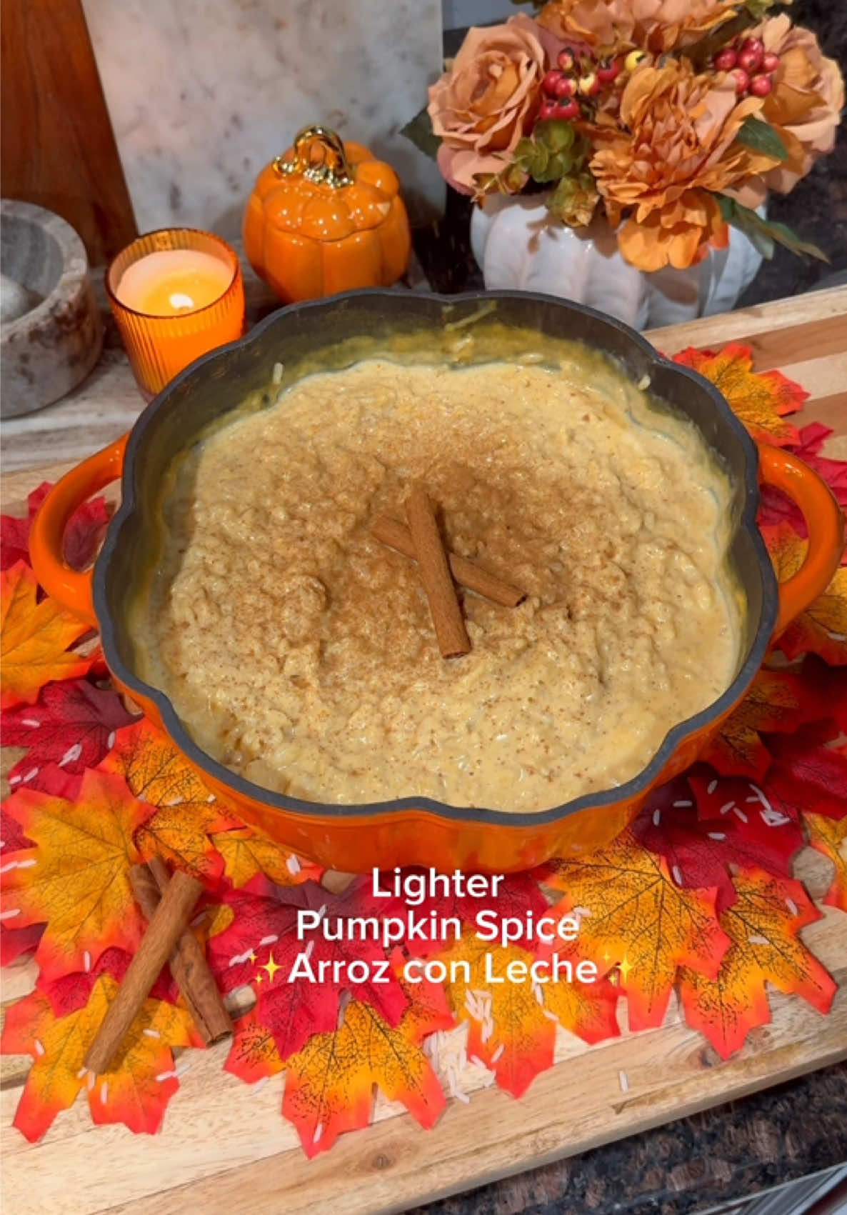 Pumpkin Spice Arroz con Leche