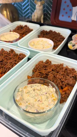 Meal Prep with Ground Beef and Sweet Potatoes