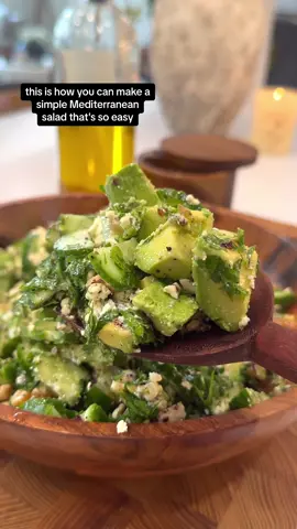 Mediterranean Cucumber Avocado Salad