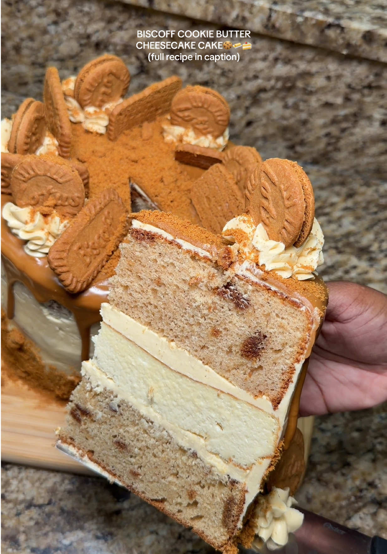Biscoff Cheesecake Cake